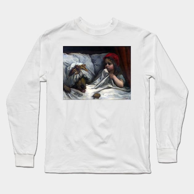 Little Red Riding Hood - Gustave Dore Long Sleeve T-Shirt by forgottenbeauty